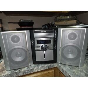Sharp XLMP131 Micro Component System CD Changer MP3 Speakers